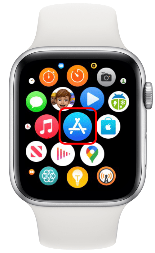 open the app store on apple watch