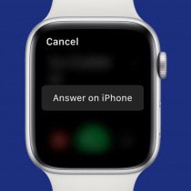Transfer Apple Watch call to iPhone