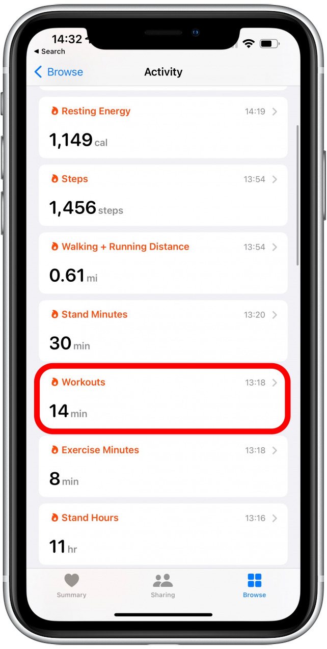 Tap Workouts - how to add a workout to apple watch	